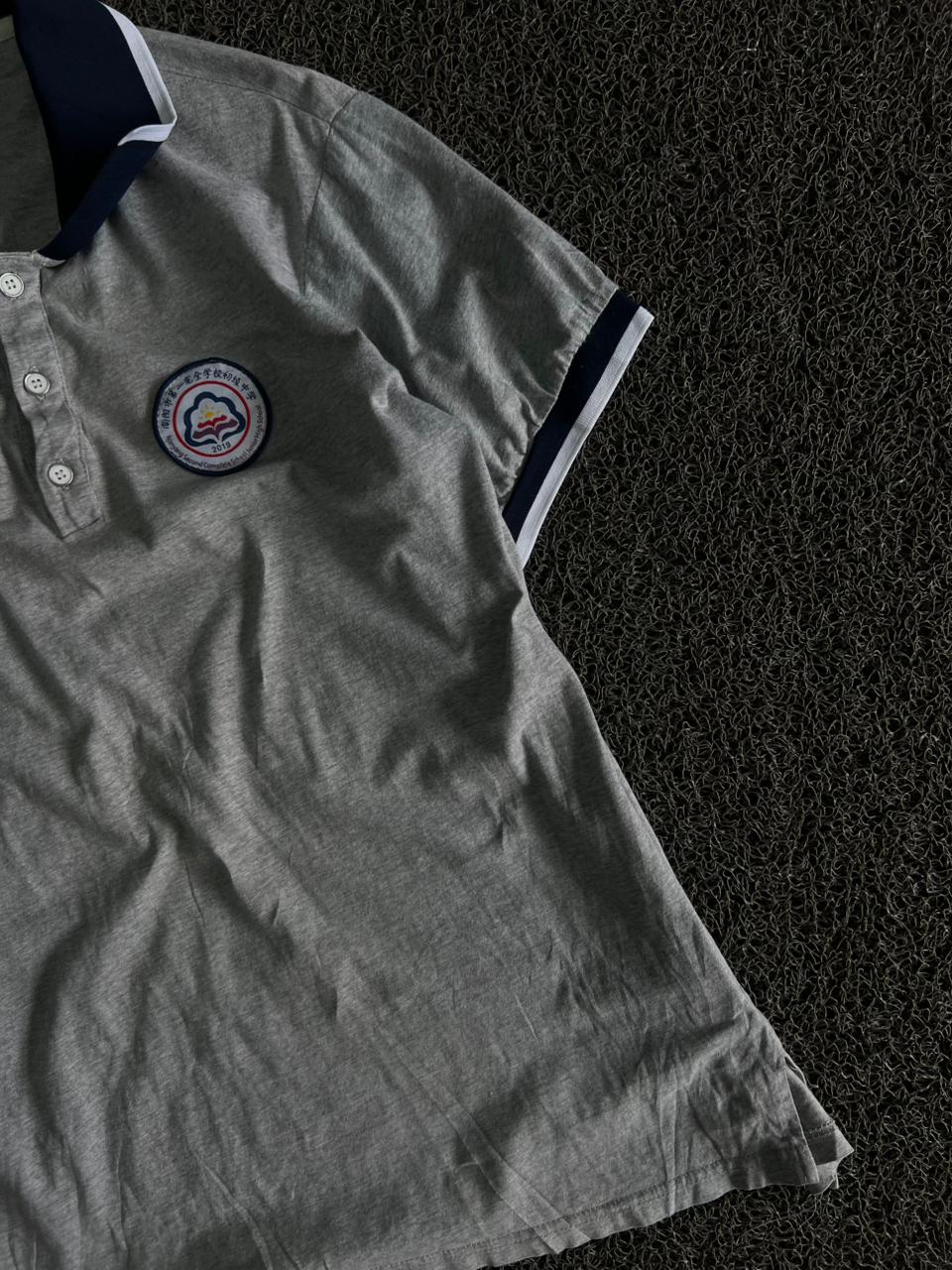 Vintage Heather Polo T-Shirt with Contrast Collar | Classic Casual Fit