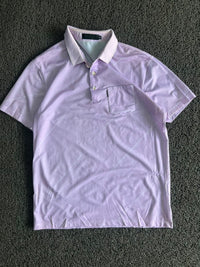 Short-Sleeve Polo T-Shirt with Collared Neck & Chest Pocket ⚠️ Small Stains
