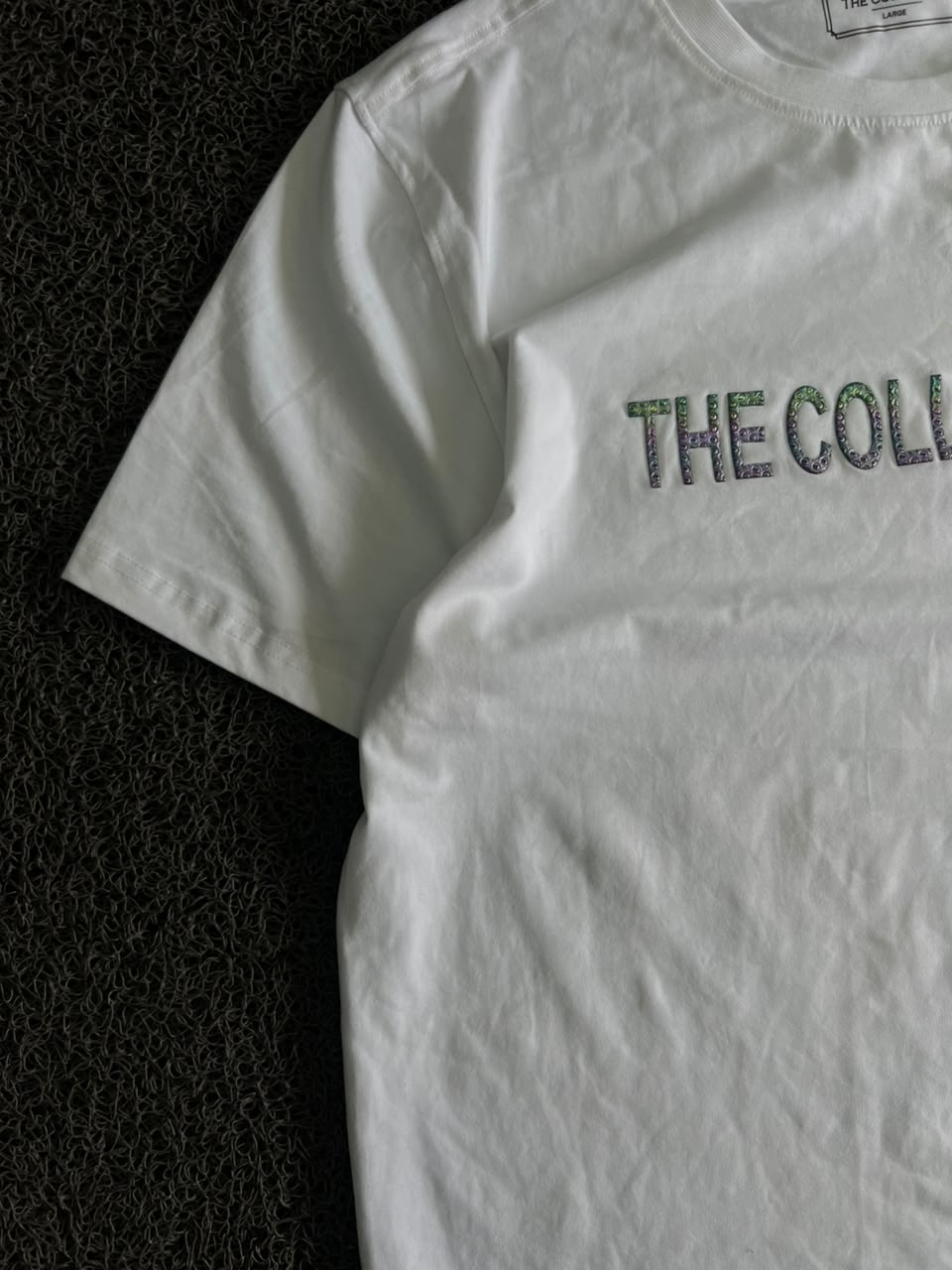 White Graphic Print Crew Neck T-Shirt