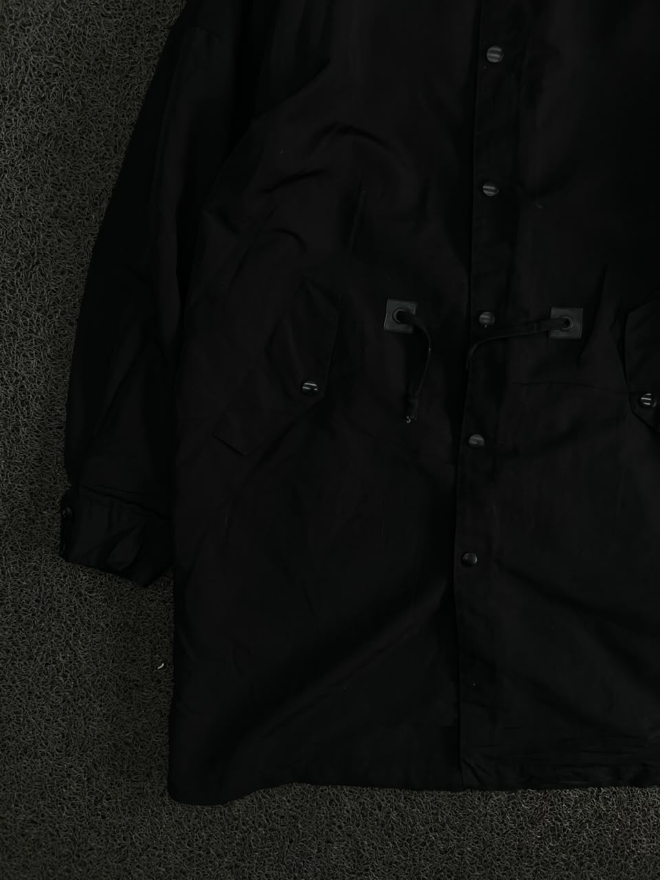 Black Hooded Utility Parka Jacket 🖤
