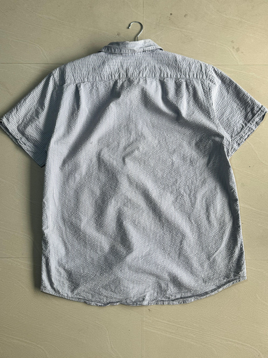 Men's Oversized Boxy Print Short Sleeve Shirt