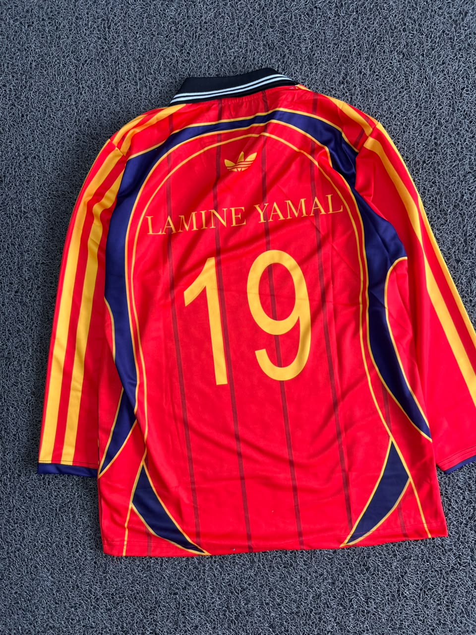 Spain 1998 Retro Home Jersey – Lamine Yamal #19 Long Sleeve Football Jersey