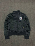 Vintage Soccer Club Black Zip-Up Track Jacket