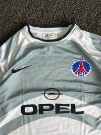Nike Paris Saint-Germain 2003–04 Away Jersey – Ronaldinho #21 | White/Grey | Five Sleeve Football Jersey