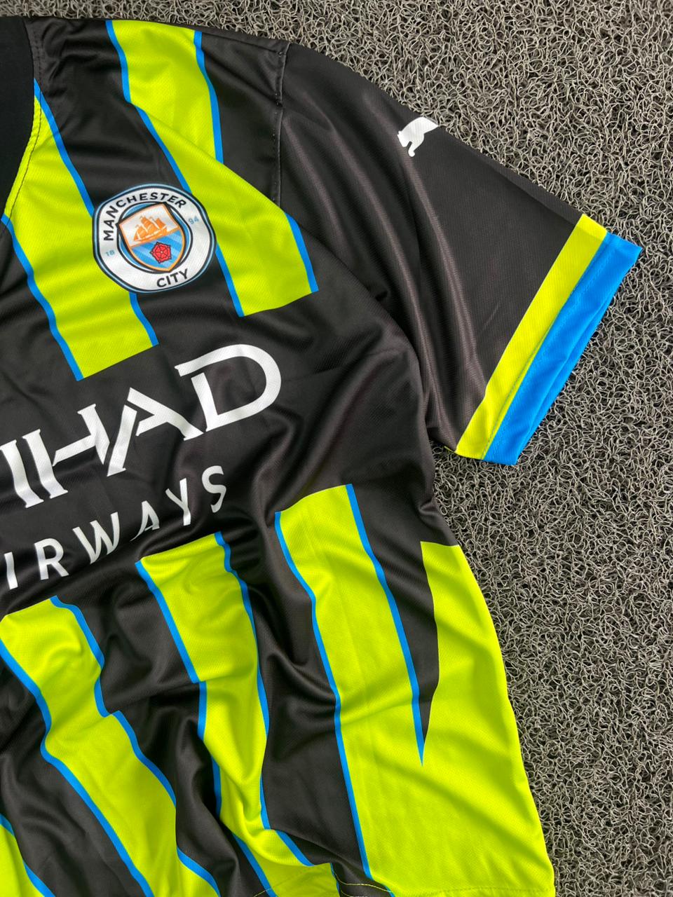 Manchester City Black & Neon Green Special Edition Five Sleeve Jersey – Foden 47