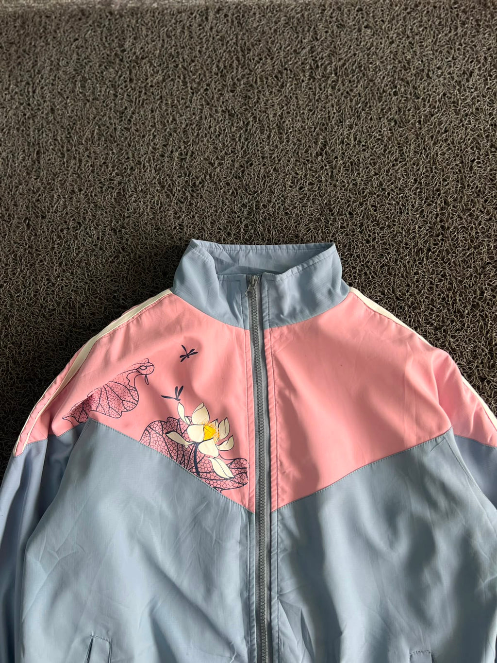 Floral Graphic Lightweight Bomber Jacket