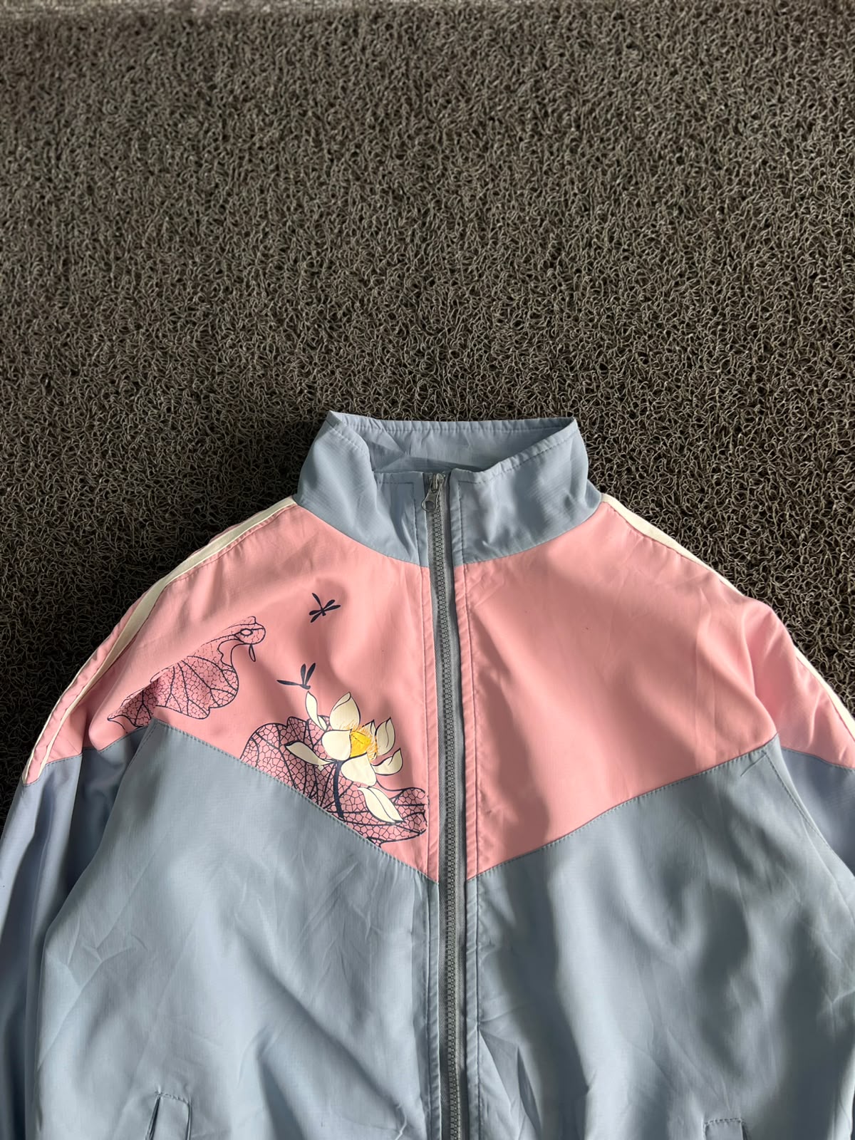 Floral Graphic Lightweight Bomber Jacket