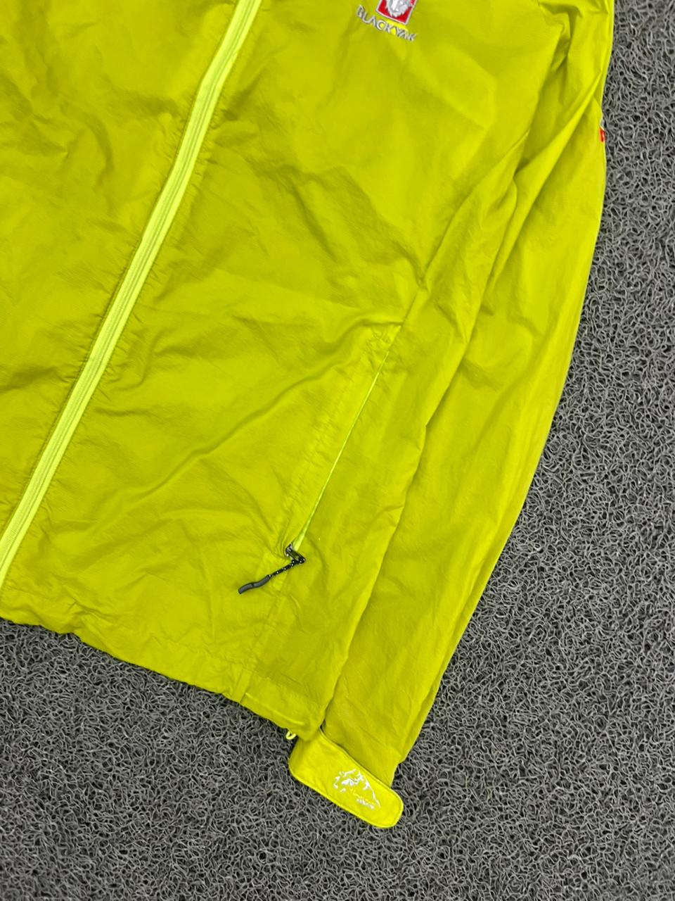 Nautica Neon Yellow Lightweight Full-Zip Windbreaker Jacket