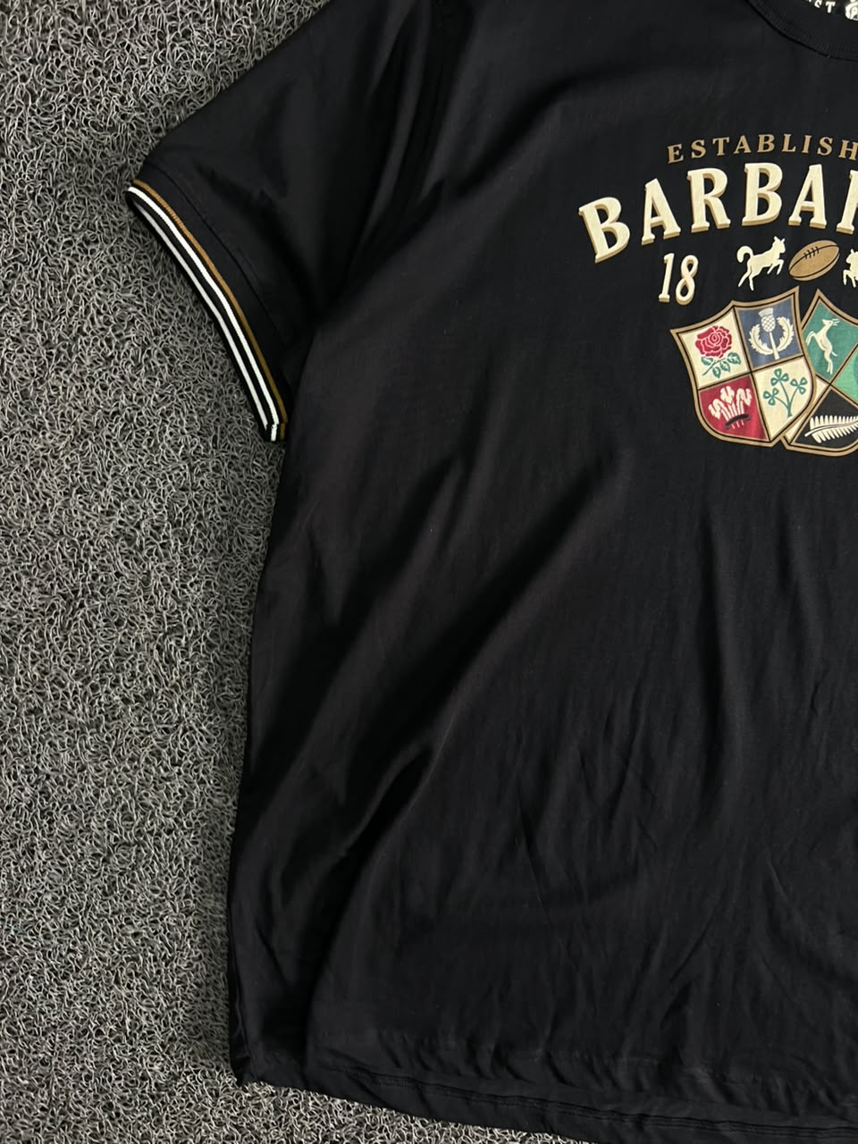Barbarians 1890 Black Graphic Tee with Number 15 Back Print