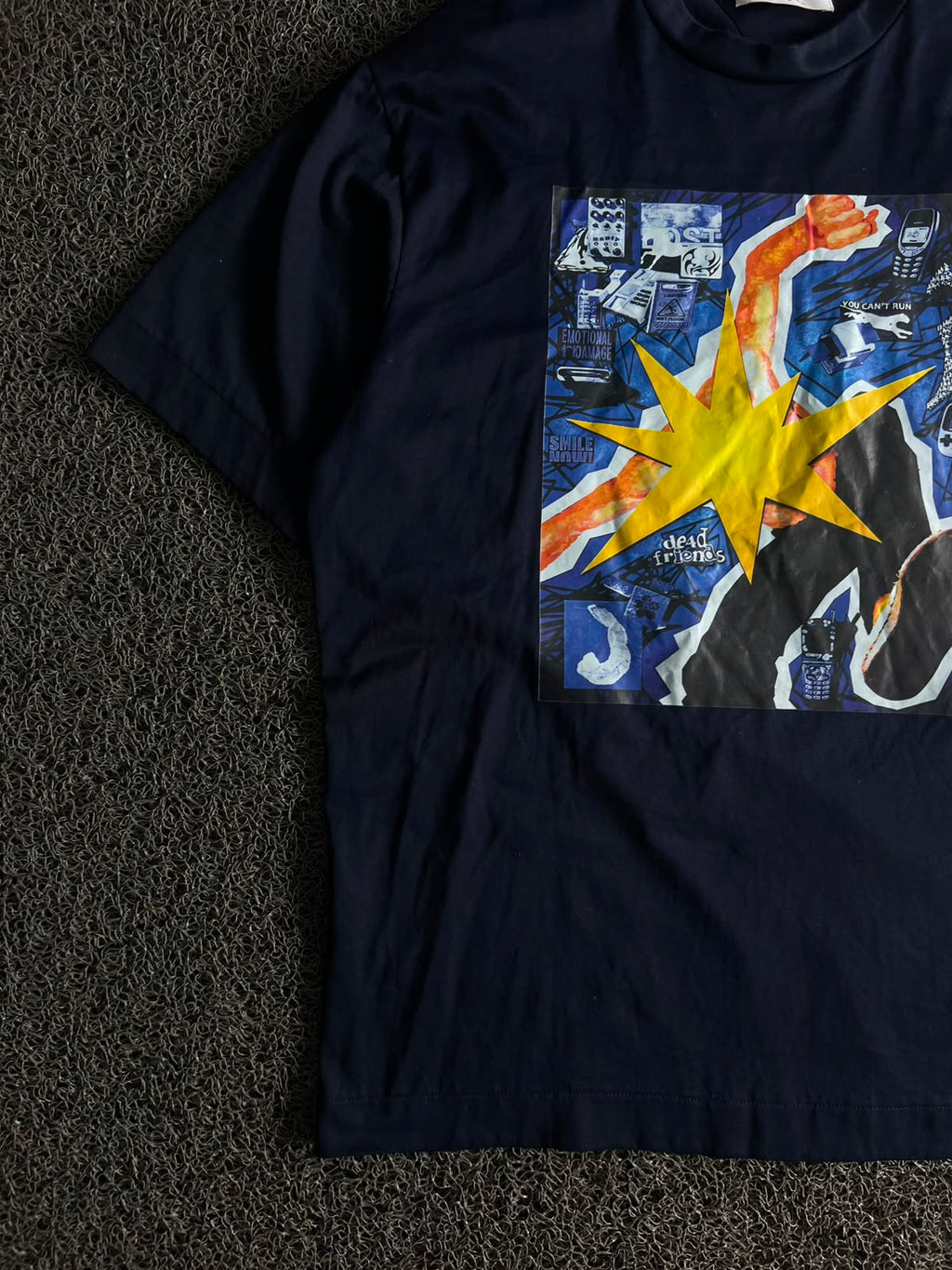 Abstract Graphic Print Oversized Cotton T-Shirt