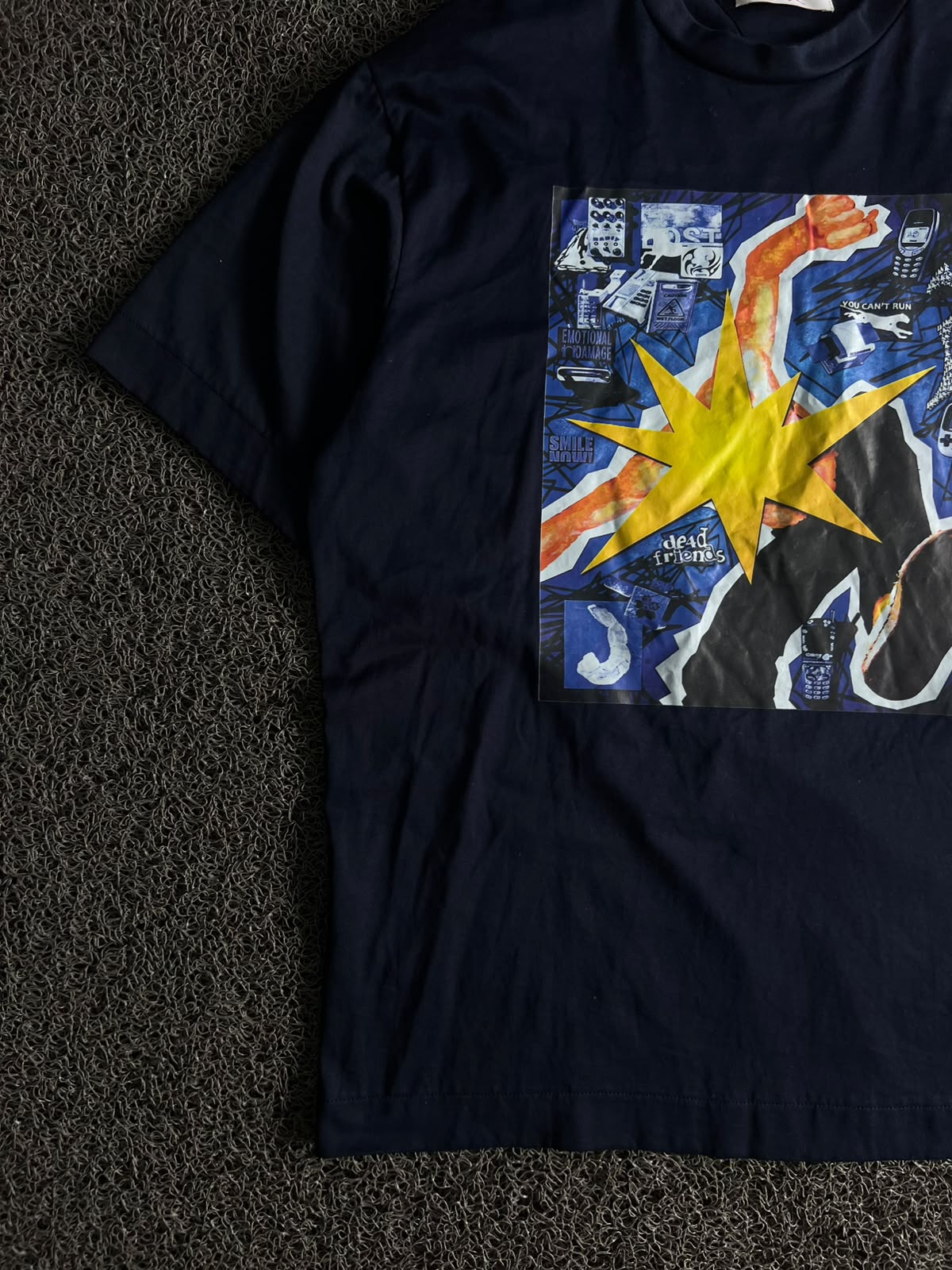 Abstract Graphic Print Oversized Cotton T-Shirt