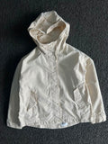 Vintage Off-White Hooded Windbreaker Jacket