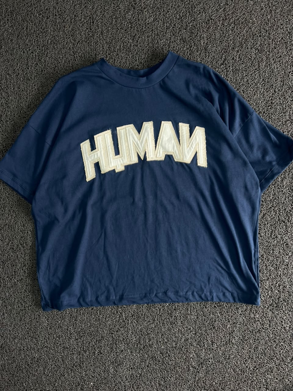 HUMAN Appliqué 98 Logo Oversized T-Shirt – Streetwear Graphic Tee