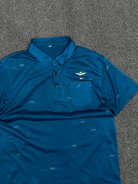 Men’s  Printed Polo T-Shirt with Chest Pocket & Button Placket