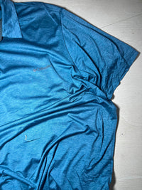 Vintage Columbia Blue Performance Polo T-Shirt