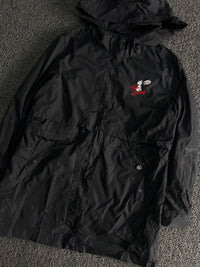 Vintage Hooded Utility Jacket – Graphic Front Detail
