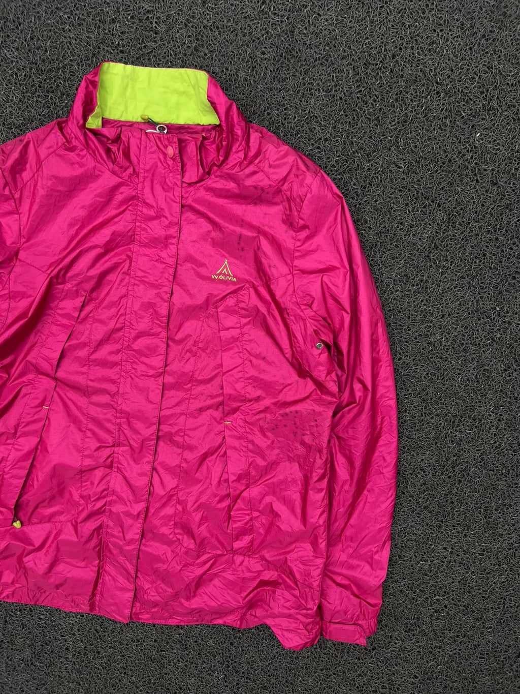 WV OLVIA Pink Lightweight Windbreaker Jacket – Full Zip Outdoor Rain & Hiking Coat