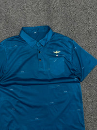 Men’s  Printed Polo T-Shirt with Chest Pocket & Button Placket