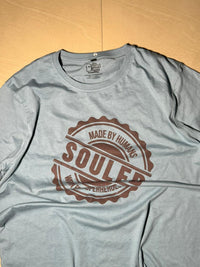 Made by Humans with Superheroes Souls Print Tee