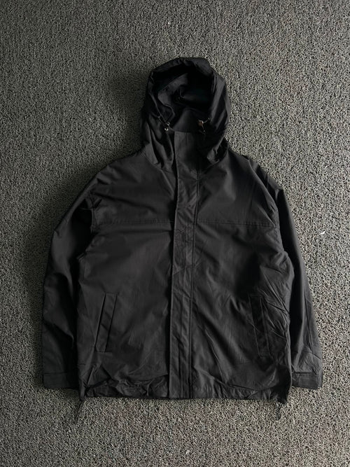 Black Hooded Utility Jacket – ⚠️ Zip Damage