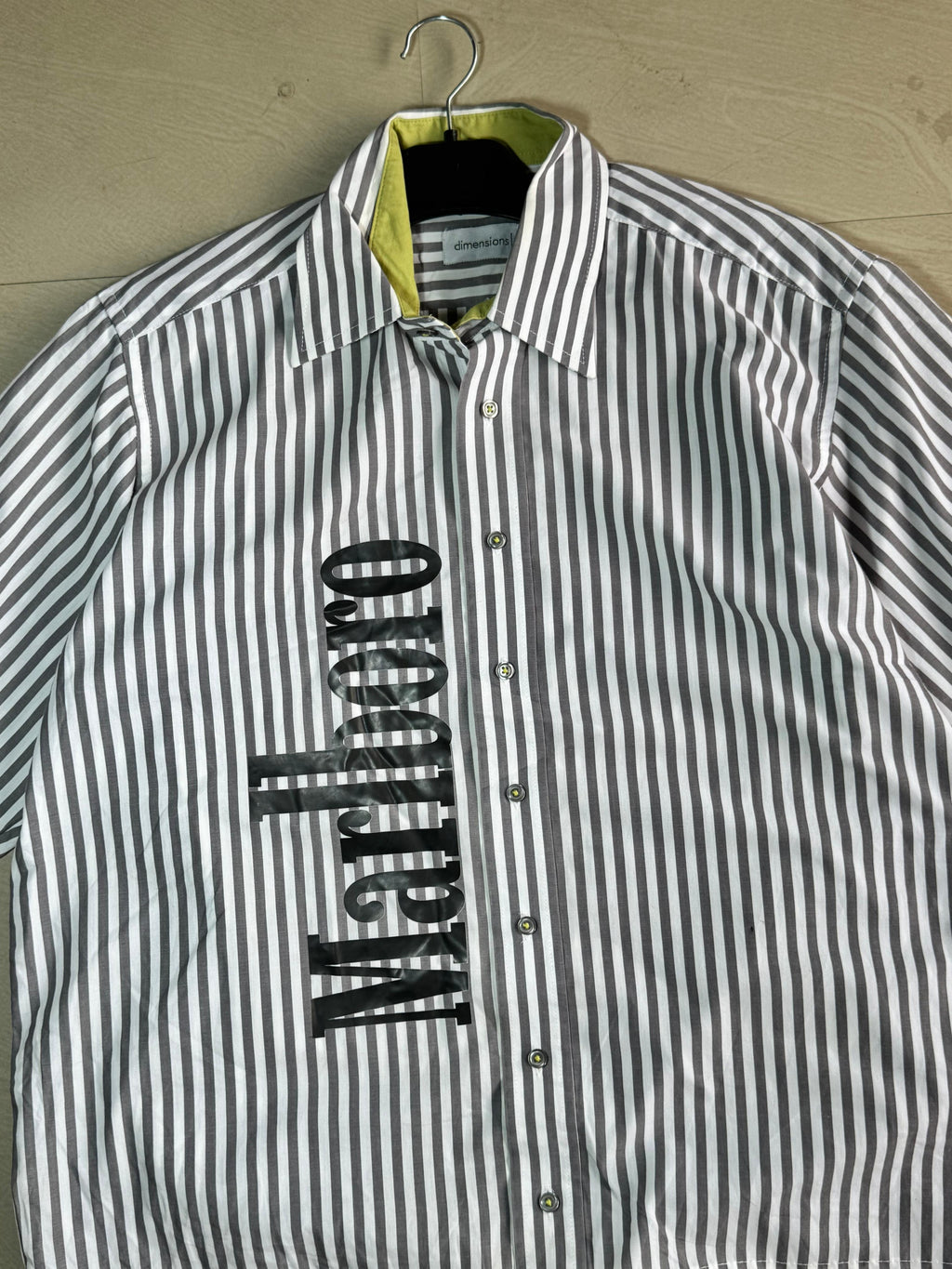 Oversized Boxy Vertical Stripe Casual Half Sleeve Shirt