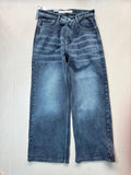 Men's Washed Wide Leg Denim Jeans