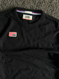 Tommy Jeans Black Long Sleeve Logo T-Shirt – Sleeve Print Crew Neck Casual Tee