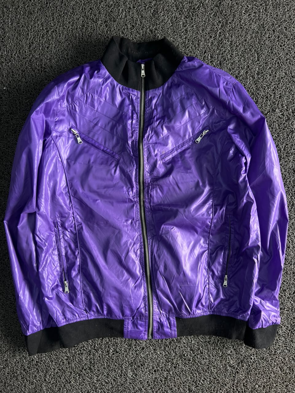 Lightweight Bomber Jacket with Full Zip & Multiple Zip Pockets