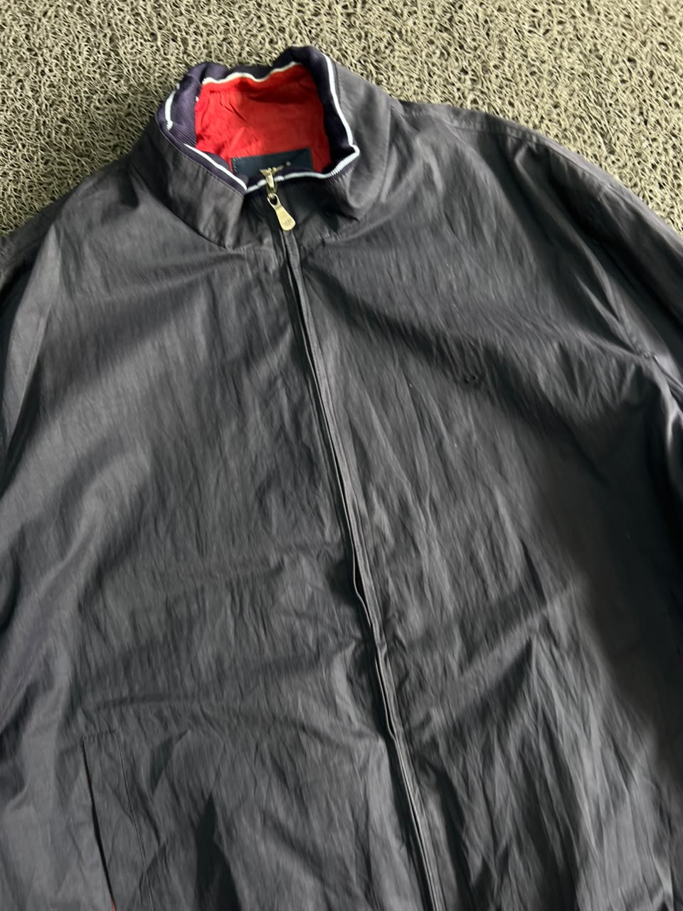 Retro Black Lightweight Bomber Jacket