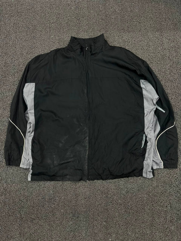 Colorblock Zip-Up Windbreaker Jacket ⚠️ Small Stains and Damage