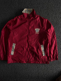 Check-Detail Zip-Up Jacket