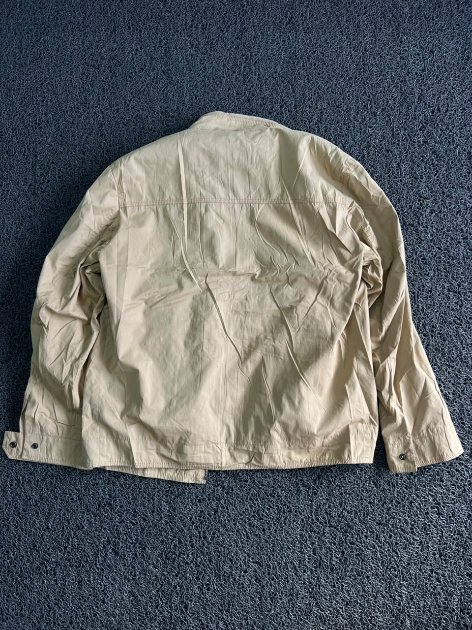 Vintage Beige Lightweight Utility Jacket ⚠️ No Zip