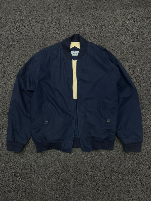 Men's Navy Blue Bomber Jacket ⚠️ No Zip