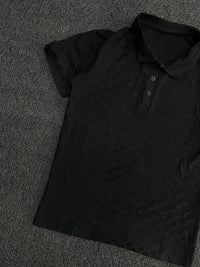 Tonal Pattern Polo T-Shirt – Short Sleeve
