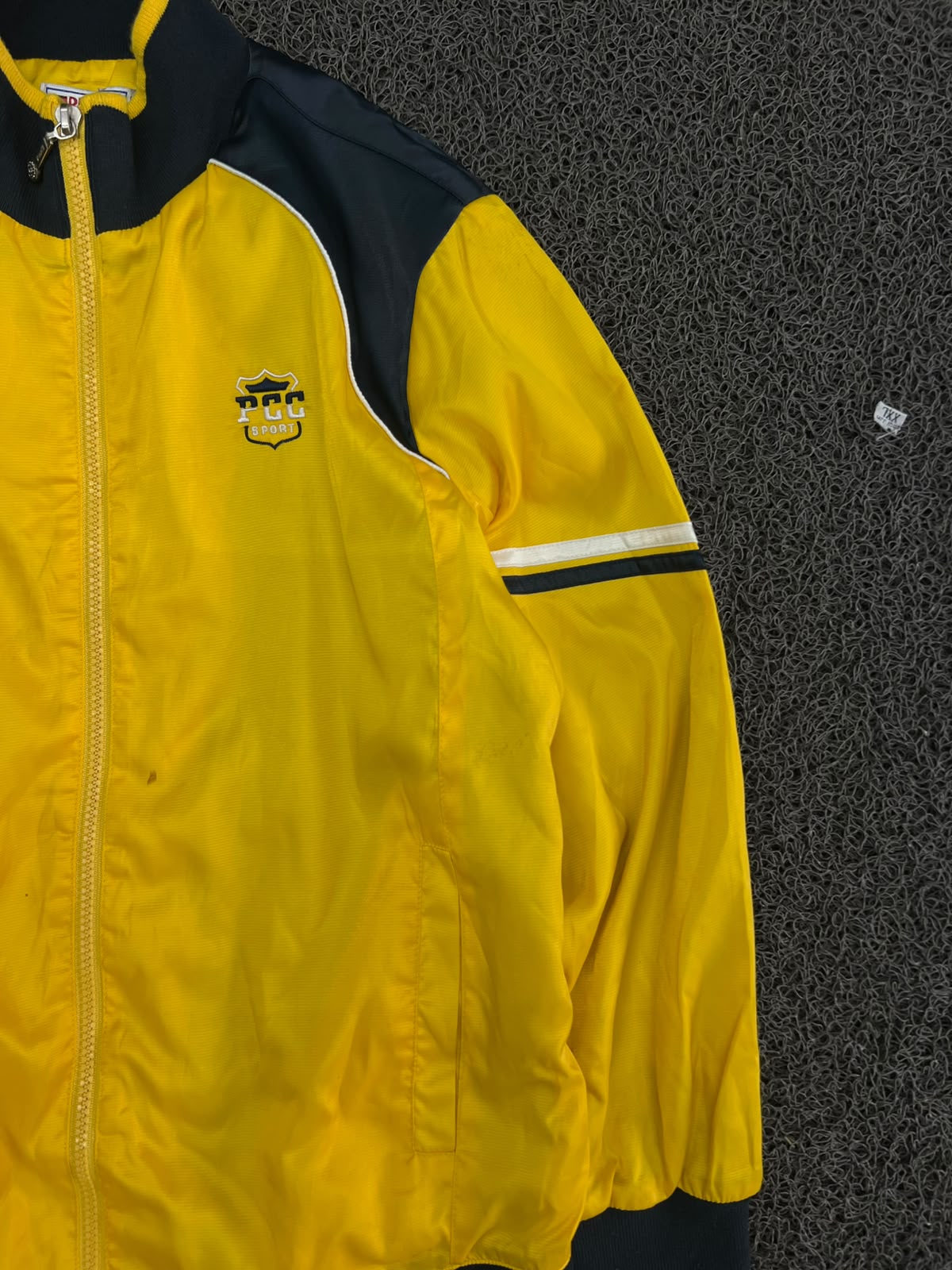 Vintage Yellow Performance Track Jacket