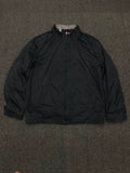 Classic Black Full-Zip Windbreaker Jacket