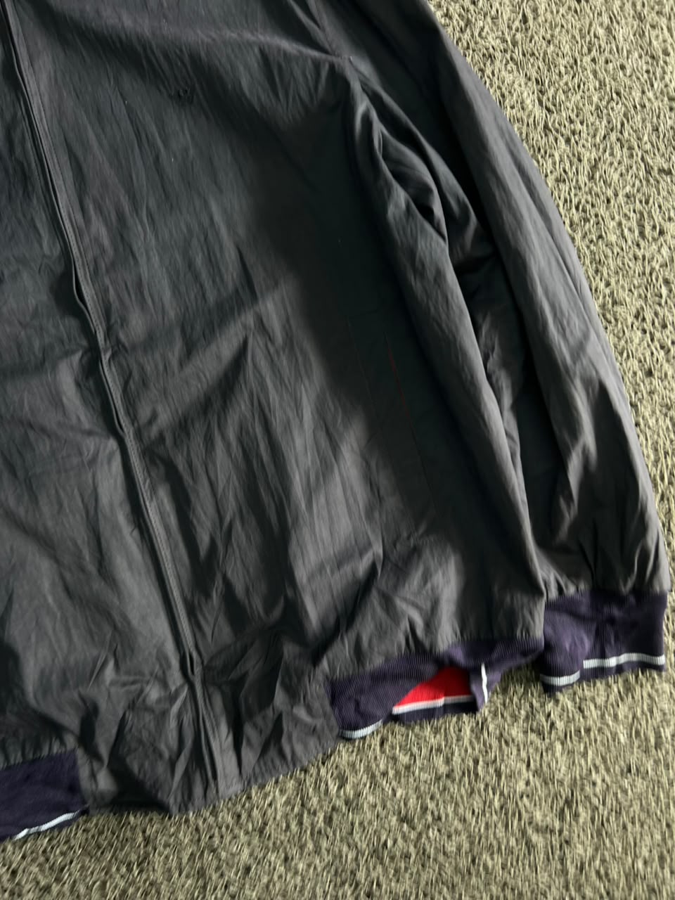 Retro Black Lightweight Bomber Jacket