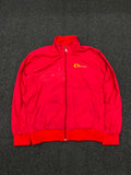 Red Lightweight Full Zip Track Jacket