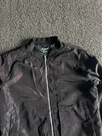Classic Black Lightweight Bomber Jacket