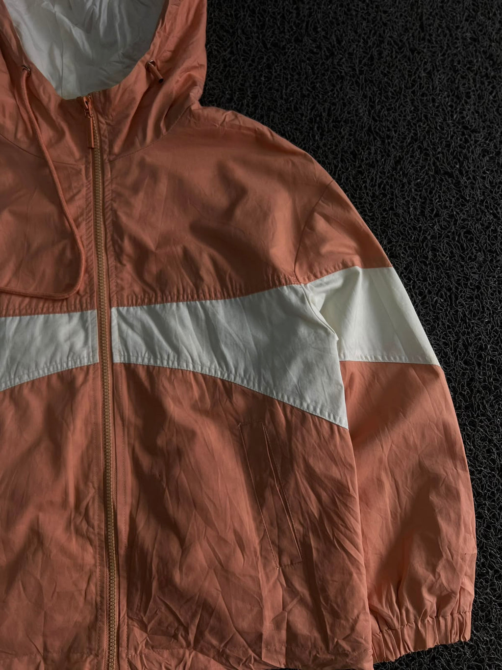 Colorblock Hooded Windbreaker Jacket