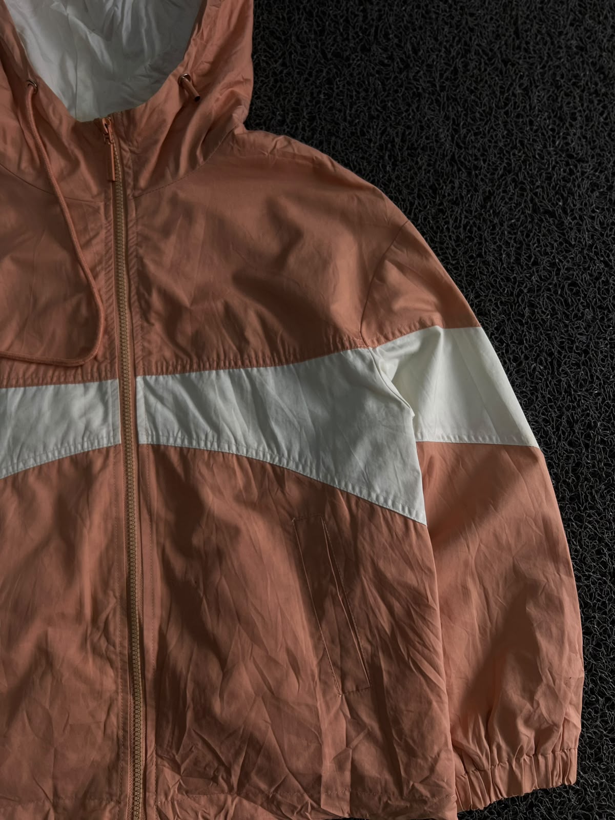 Colorblock Hooded Windbreaker Jacket