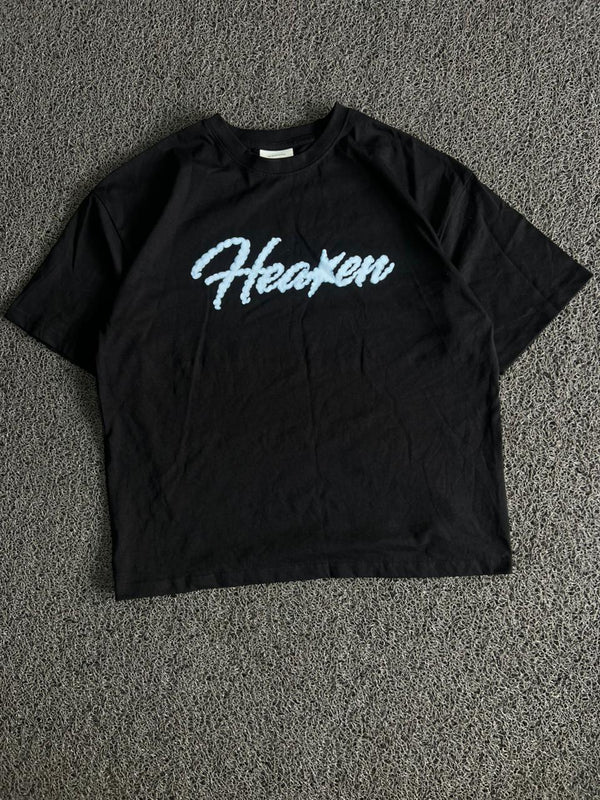 Black Graphic Printed T-Shirt – “Speed” Script Design