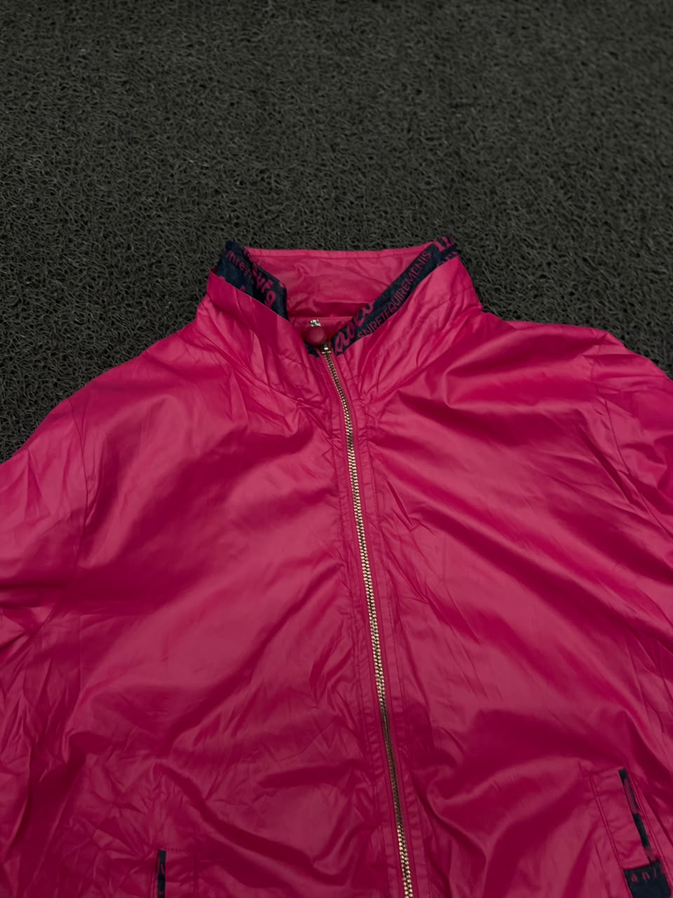 Pink Lightweight Zip-Up Windbreaker Jacket – Unisex