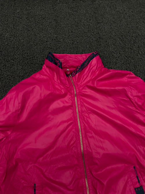 Pink Lightweight Zip-Up Windbreaker Jacket – Unisex