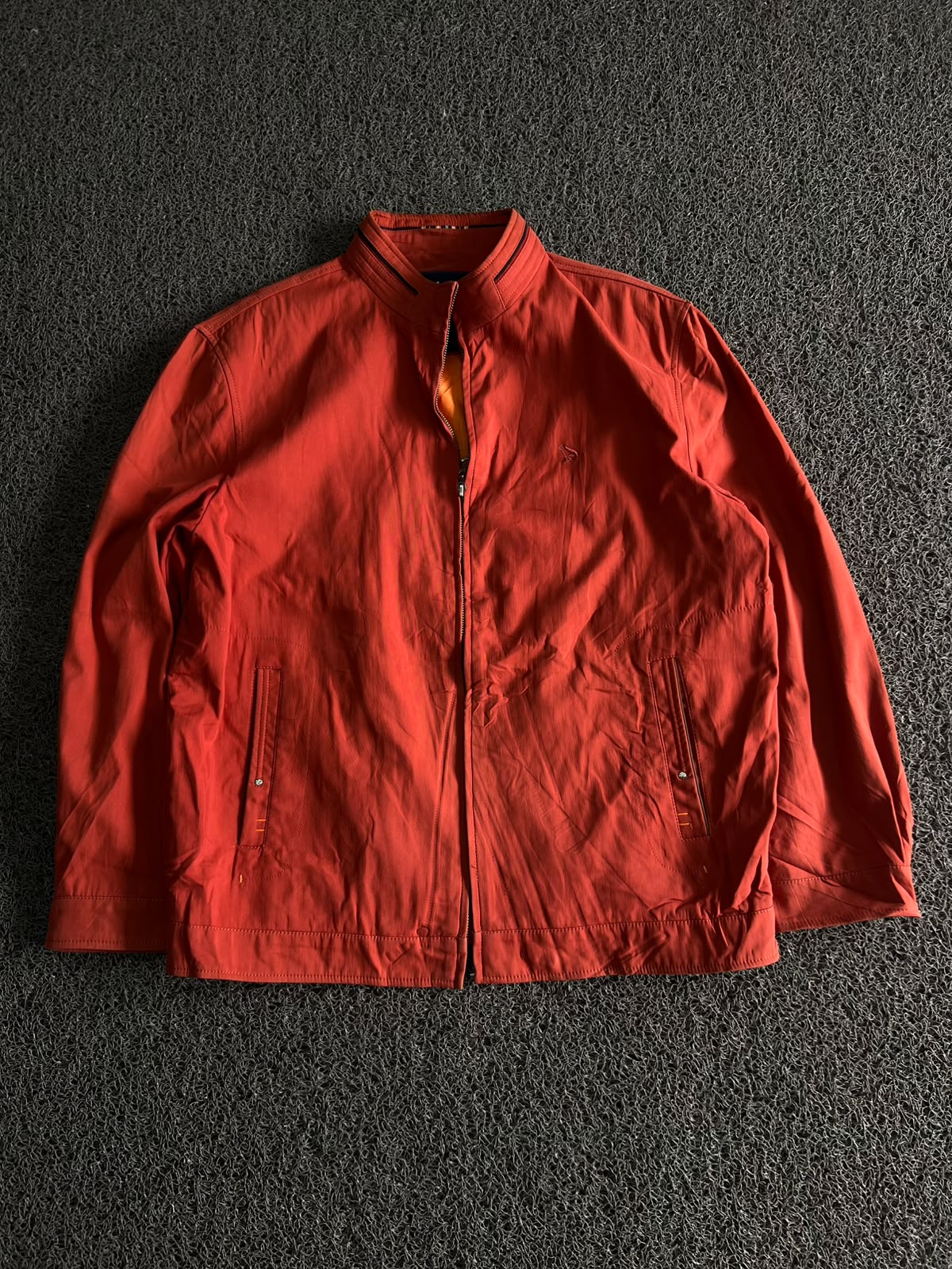 Vintage Red Lightweight Harrington Jacket ⚠️ No Zip