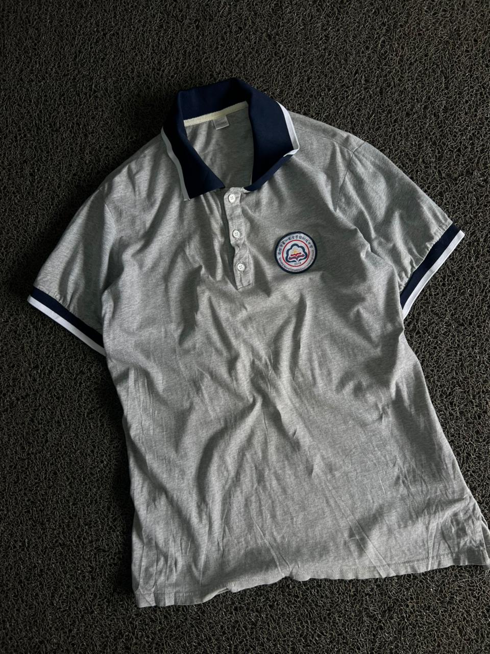 Vintage Heather Polo T-Shirt with Contrast Collar | Classic Casual Fit
