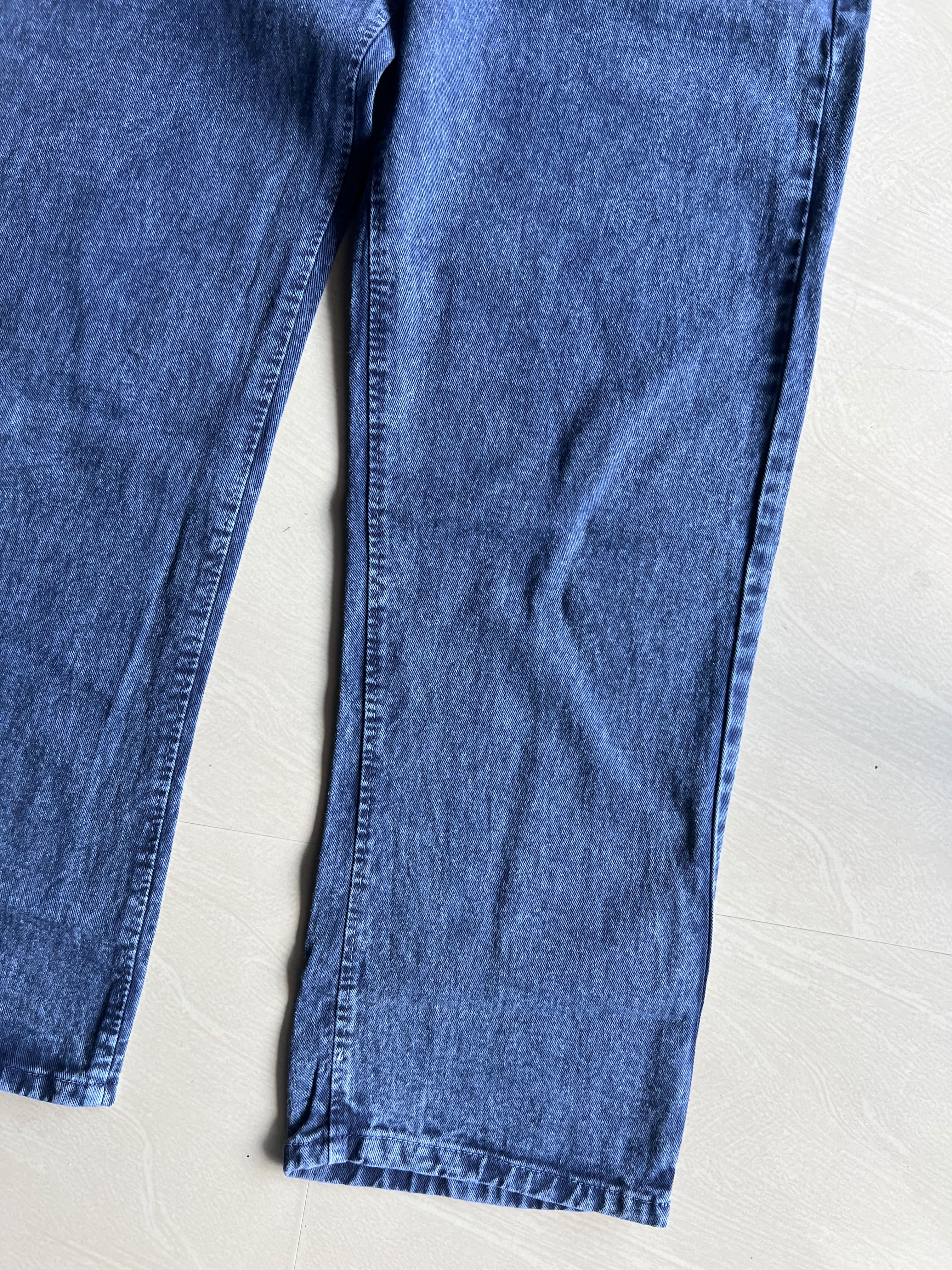 Vintage Wash Blue Denim Jeans – Relaxed Fit
