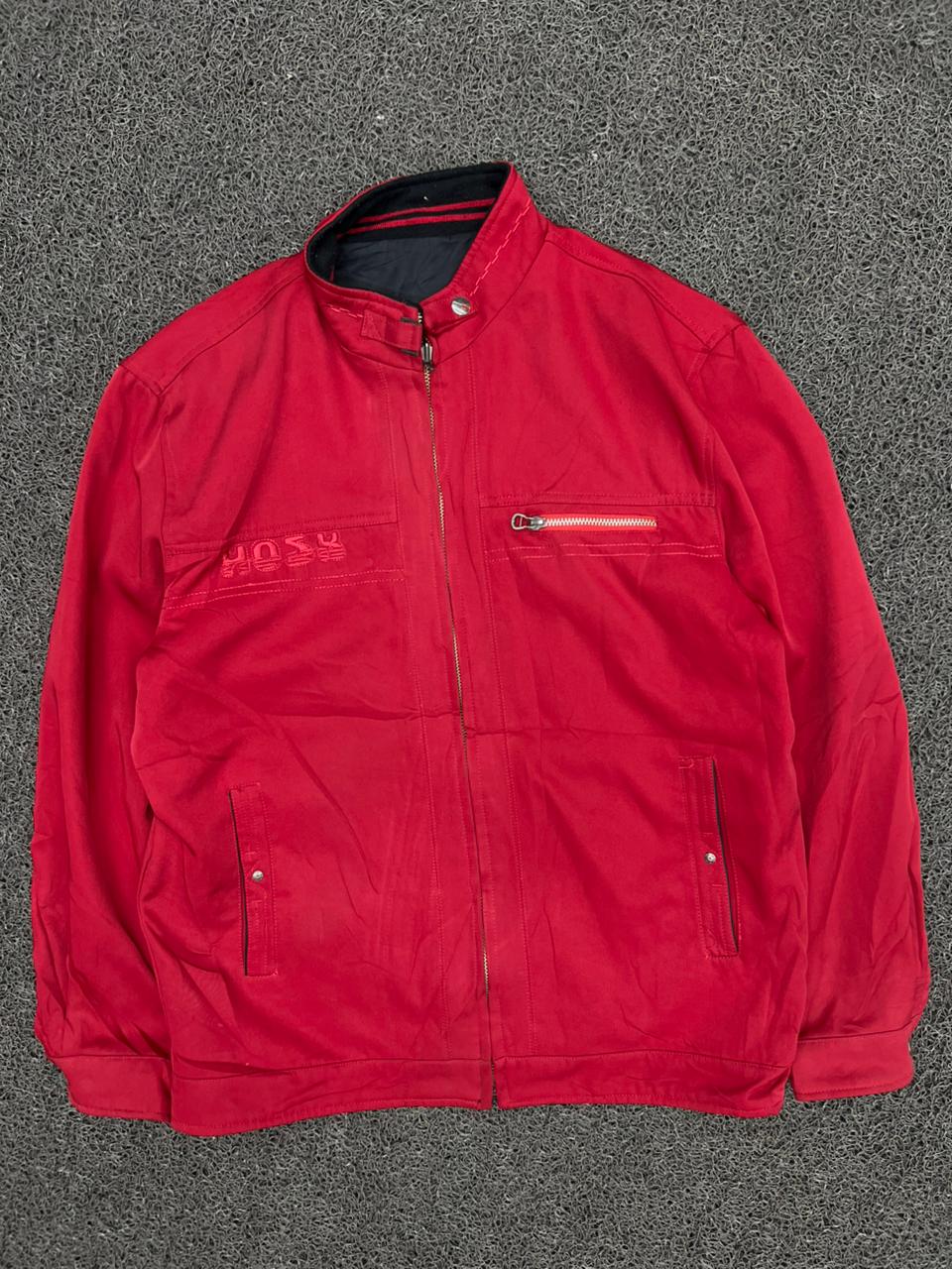 Vintage Reversible Black & Red Full Zip Jacket