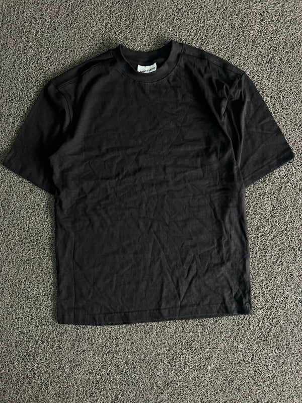 Saint Louis Plain Black Crew Neck T-Shirt