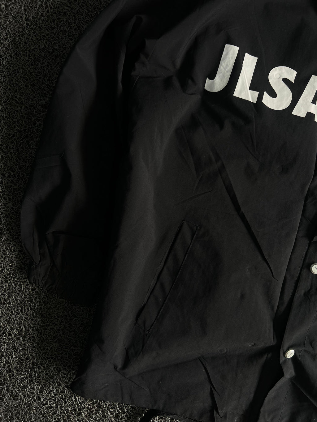Graphic Coach Jacket – Snap Button Lightweight Windbreaker